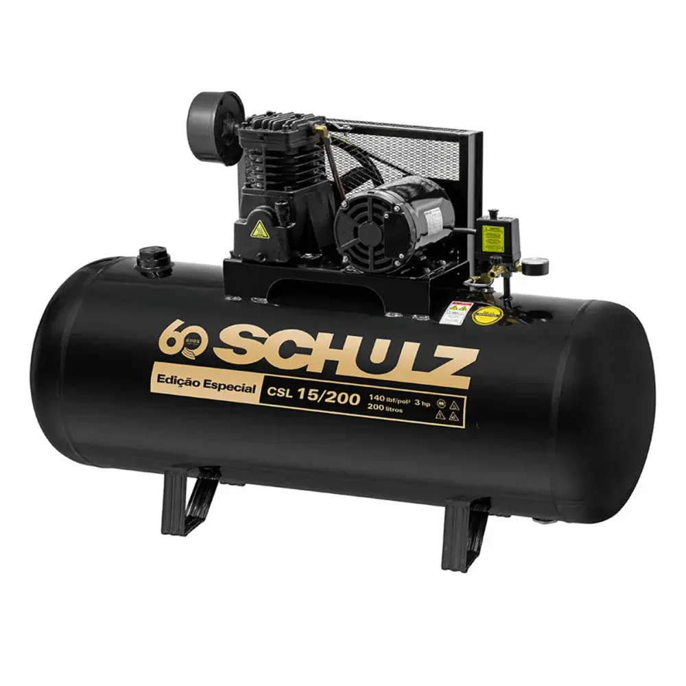 Compressor de pistão csl 15/200 220V/380V Schulz — fotografia de referência