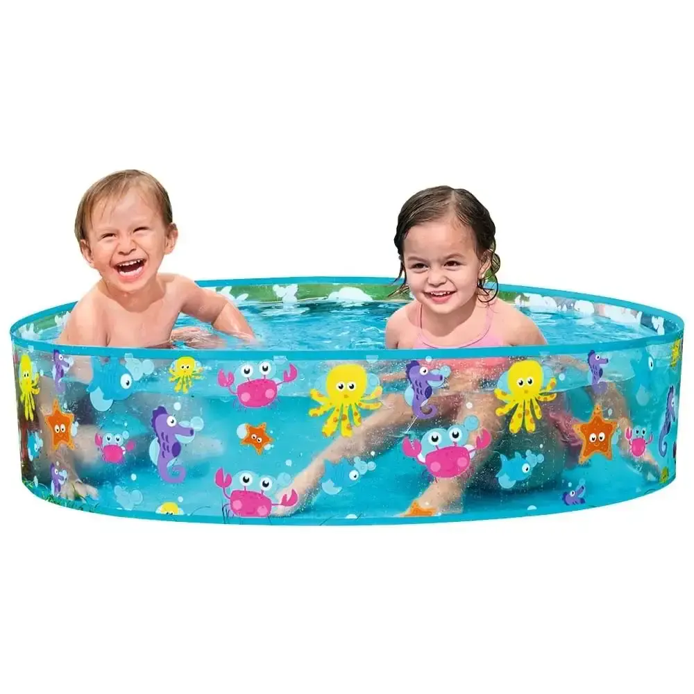 Piscina Semirrígida Infantil 500 Litros 1,52 x 1,52 M Fundo do Mar BEL Belfix — fotografia 5