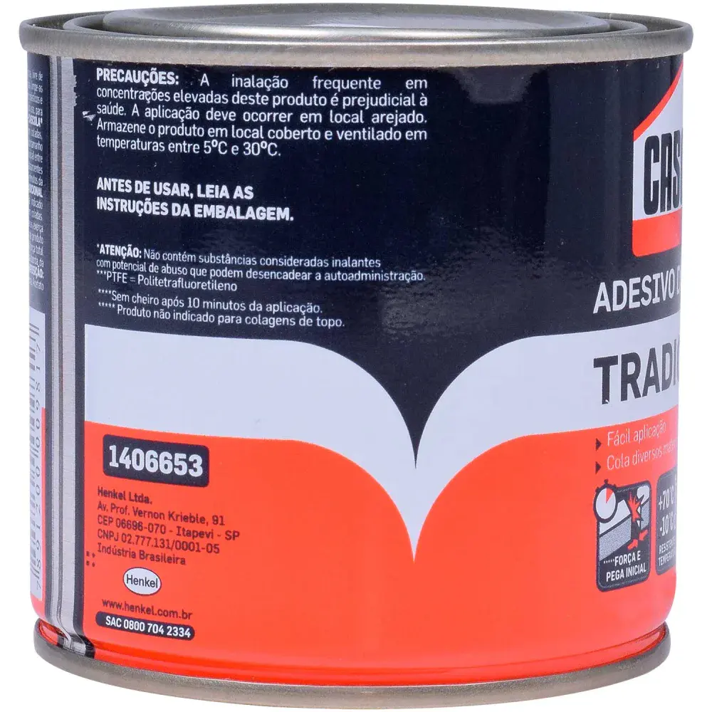 Cola de contato tradicional sem toluol 730G cascola Henkel — fotografia 5