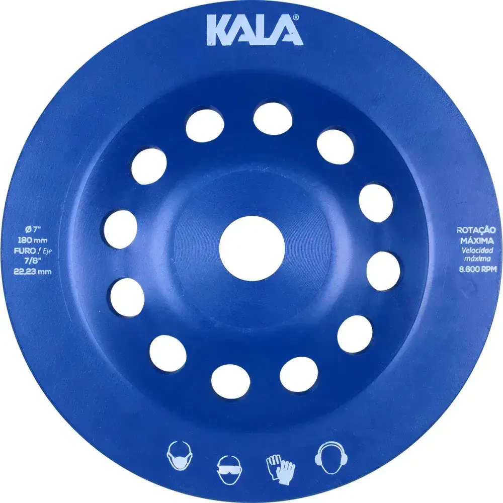 Rebolo diamantado turbo 180X22,23MM Kala — fotografia 7