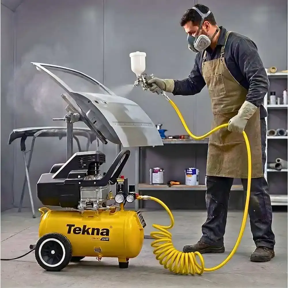 Compressor de ar 2,5HP 8 pés 22L lubrificado CP8525T Tekna 110 V — fotografia 6