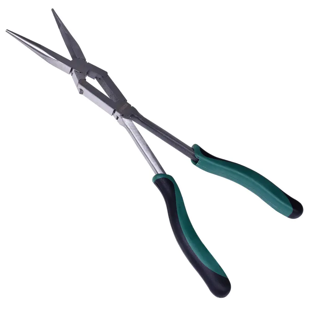 Alicate bico meia cana extra longo reto 34 cm ST70711ST Sata — fotografia 4