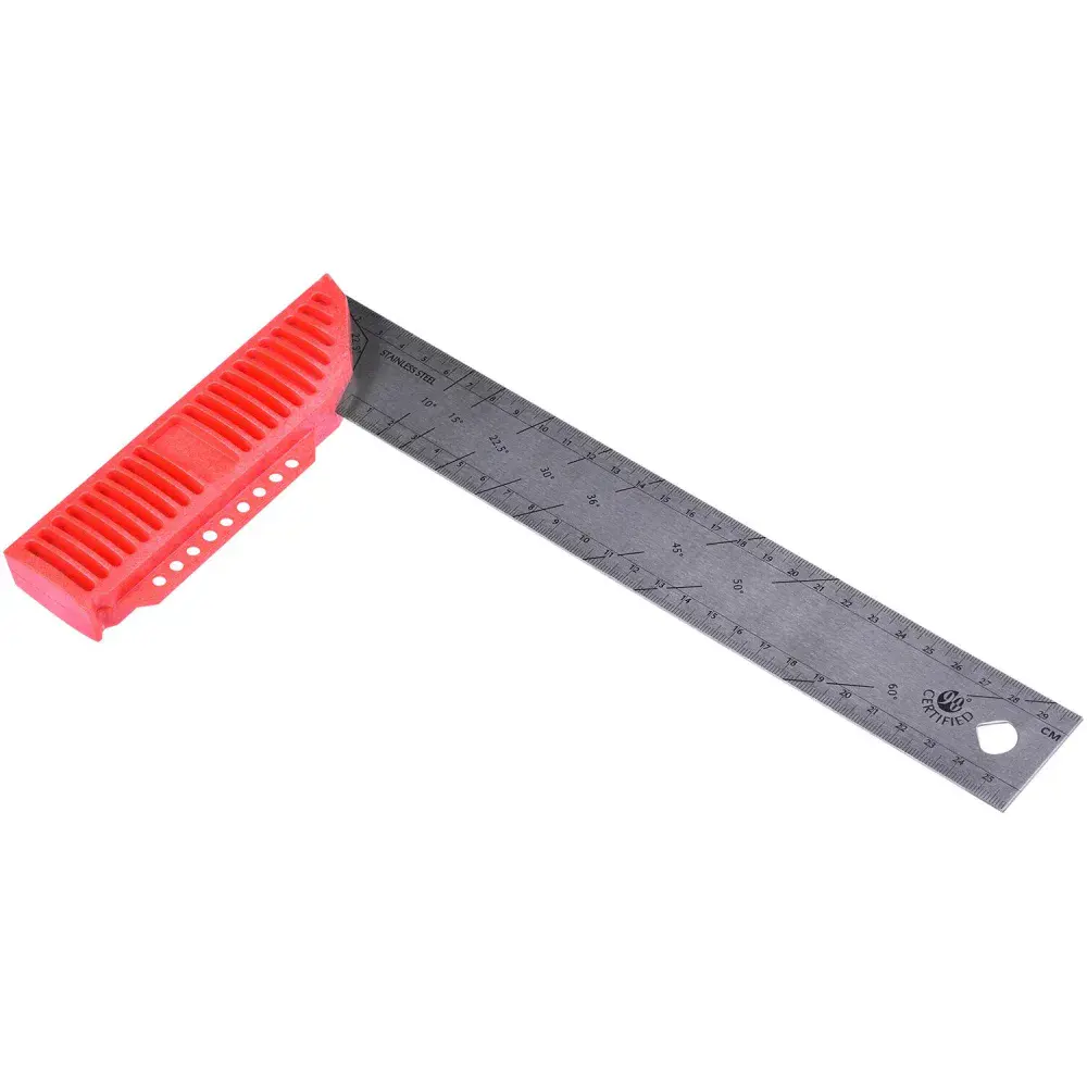 Esquadro em aço inox 30CM com cabo polímero Kapro — fotografia 2