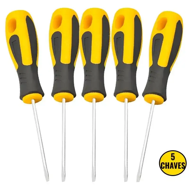Kit 5 chaves de fenda CRV plus 1/8X3 3070700183 Vonder — fotografia de referência