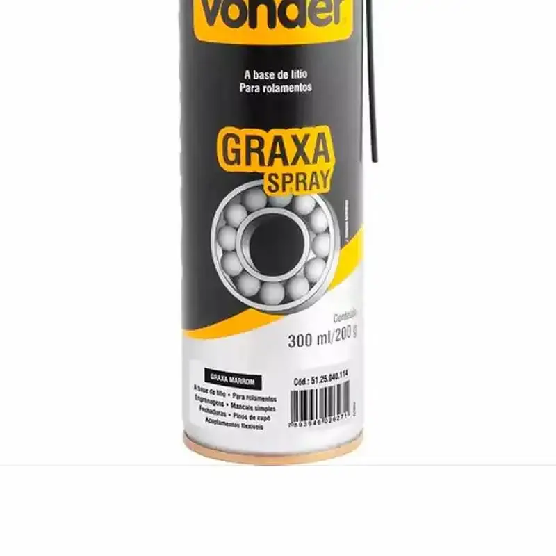 Graxa em spray marrom base de lítio 200 GR Vonder — fotografia 3