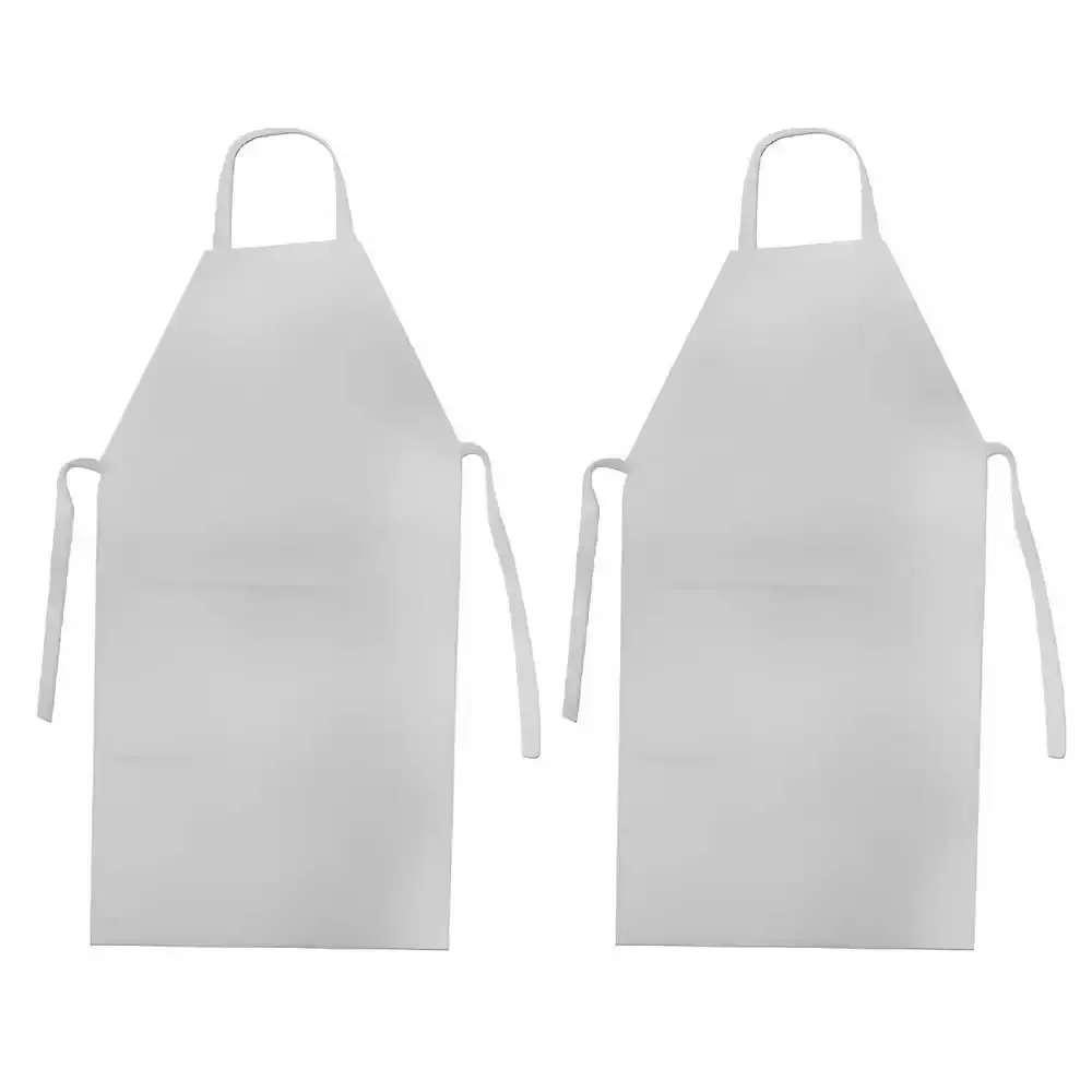 Avental de PVC Forrado 120 x 70 cm Branco com 02 Uni PLASTCOR