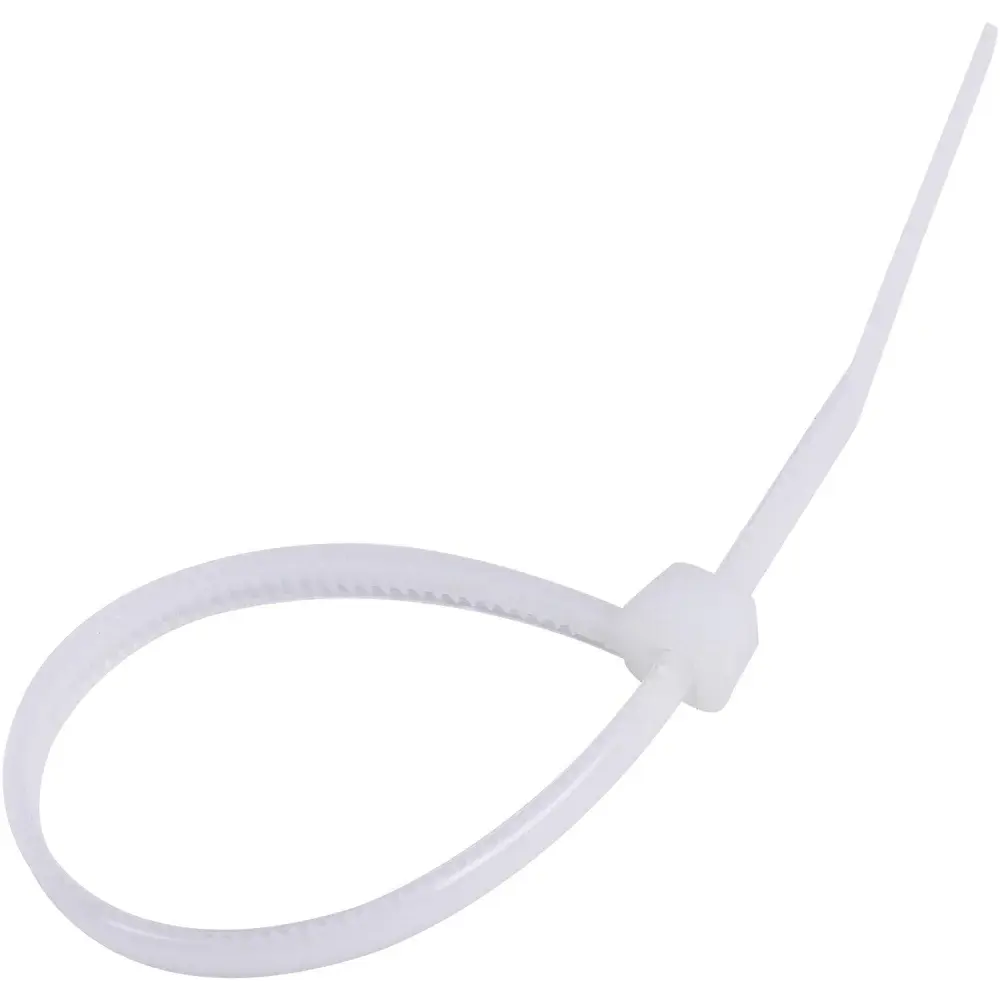 Abraçadeira nylon 2,5MM x 200MM branca Kala 100 peç — fotografia 2