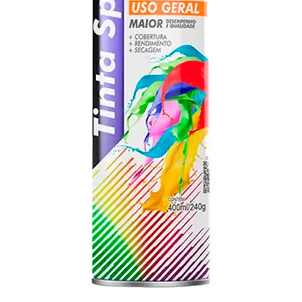 Tinta spray 400ML amarelo bandeira 03 uni mundial prime — fotografia 4