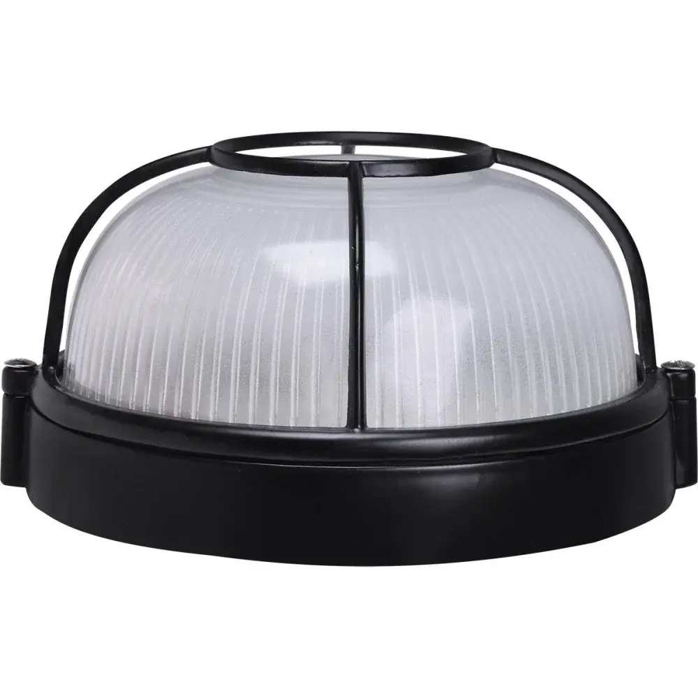Plafon alumínio E27 1X60W sem grade preto sun light — fotografia 3