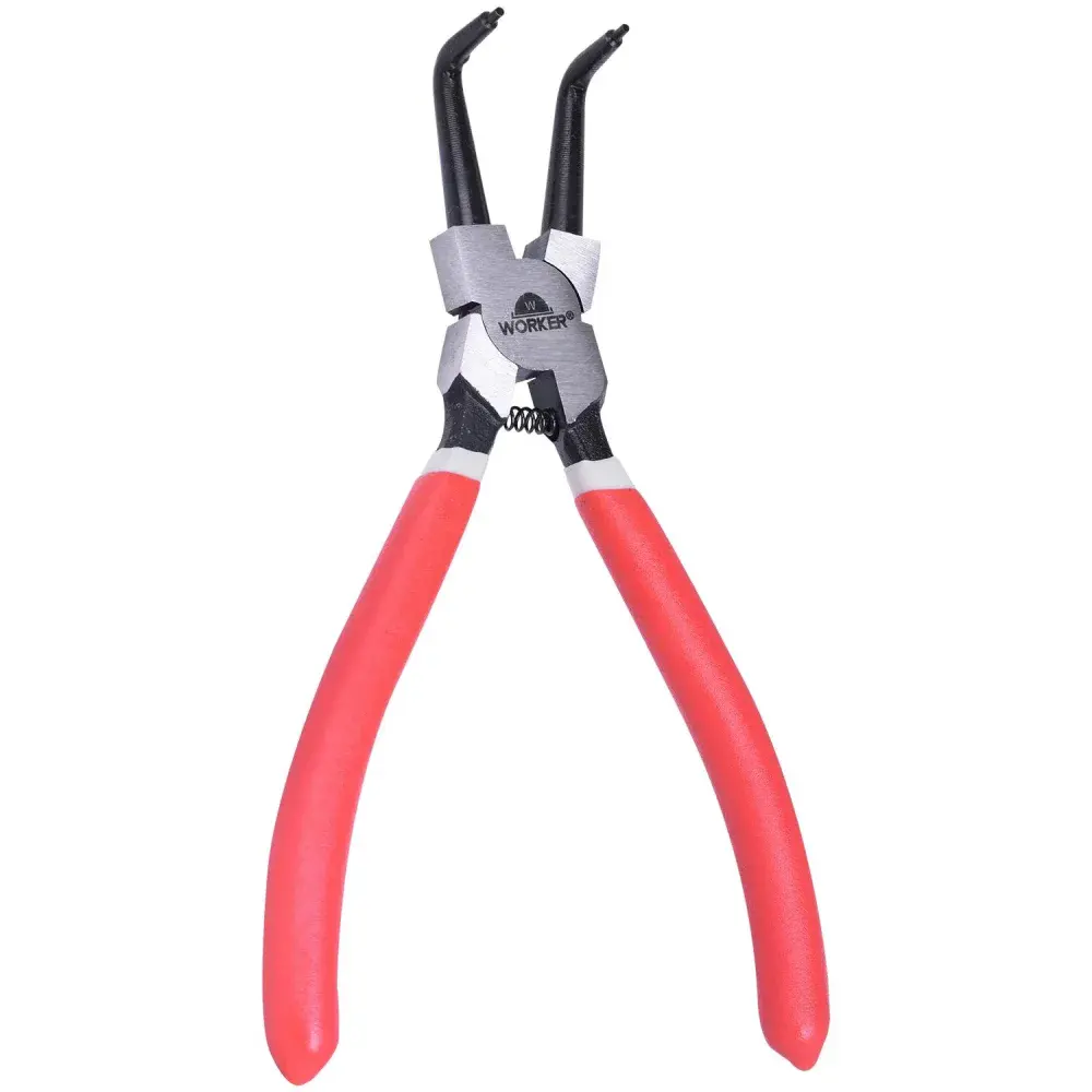 Alicate para anel bico curvo interno 6.1/2” 20958 Worker — fotografia 9