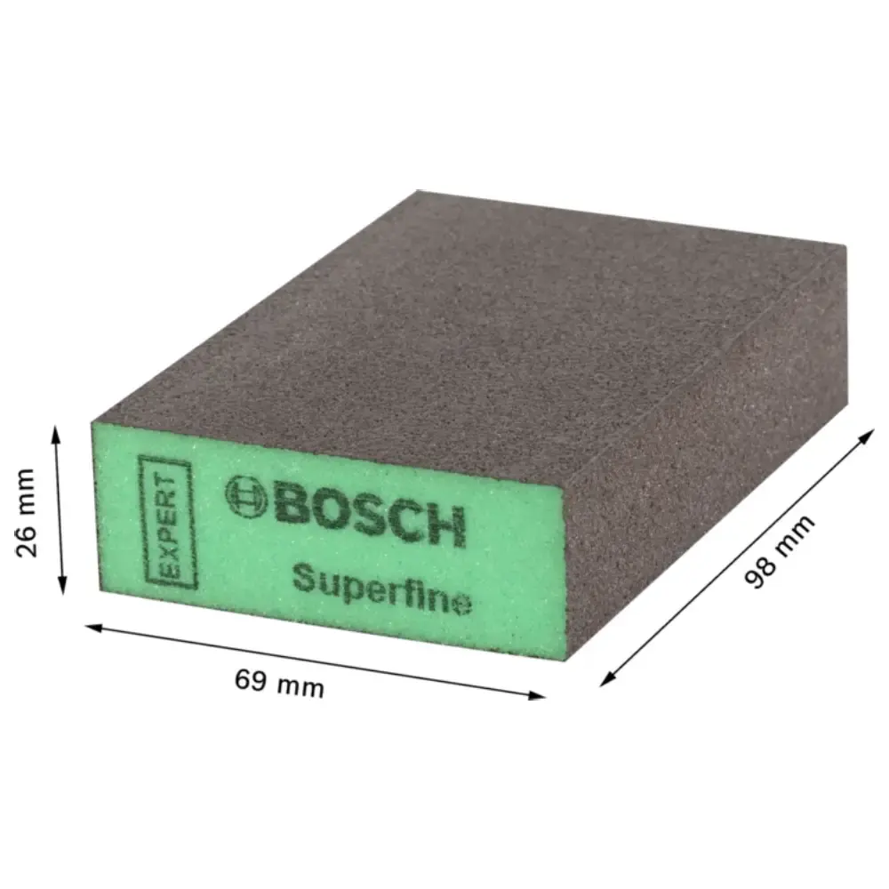 Esponja Abrasiva Super Fina Expert S471 69 x 98 mm 10 Unidades BOSCH — fotografia 3
