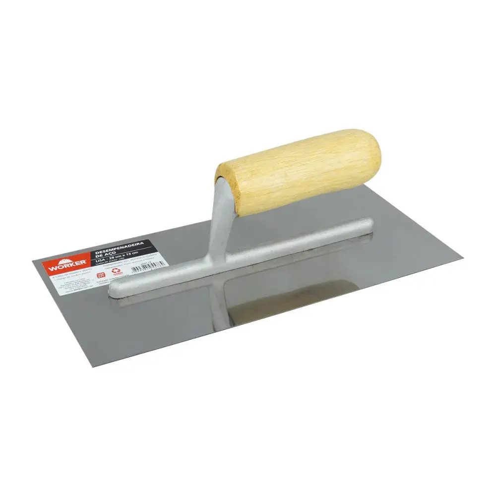 Desempenadeira lisa aço polido 28X13CM Worker — fotografia de referência