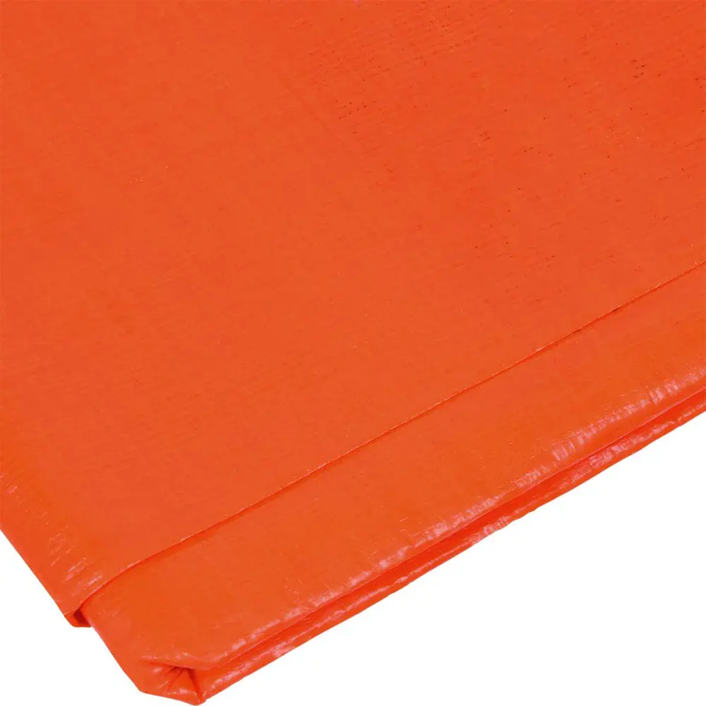 Lona encerada polietileno 2M x 2M laranja 150 micras Worker — fotografia 4