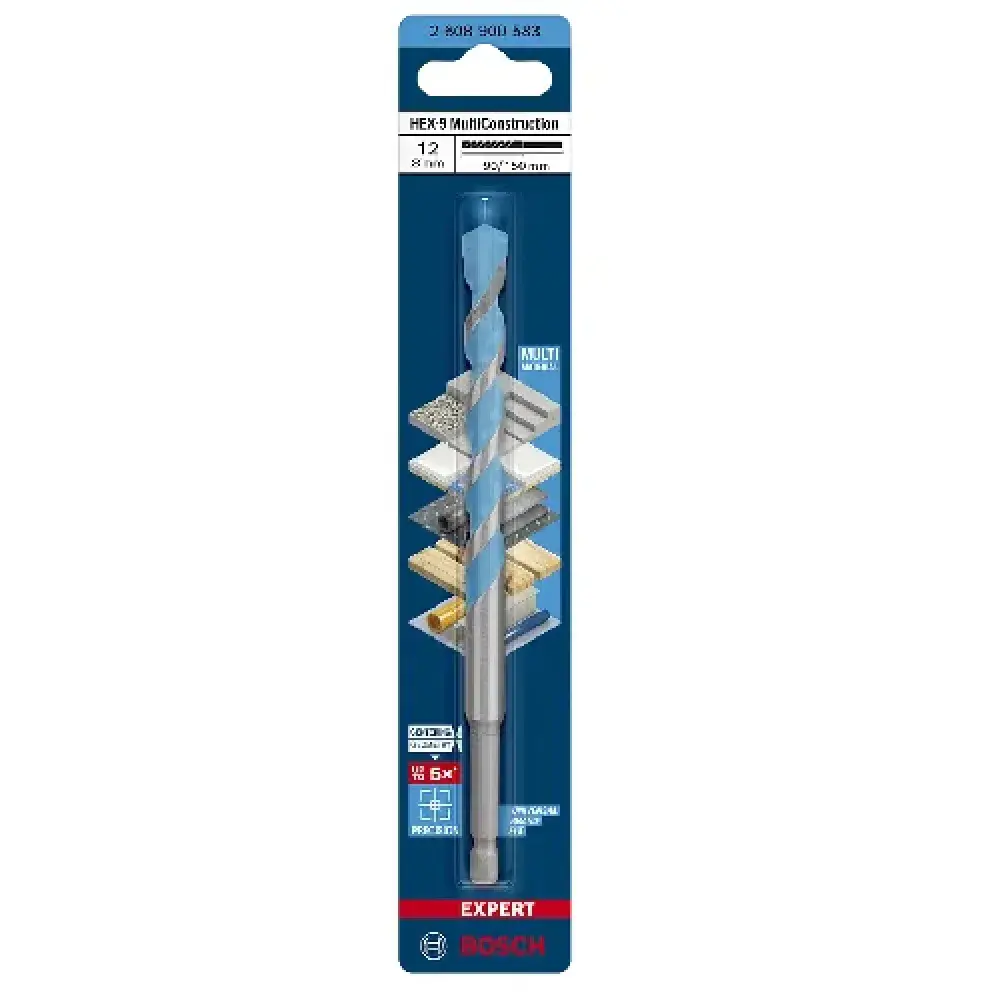 Broca HEX-9 12X90X150 multiconstruction Bosch — fotografia 10