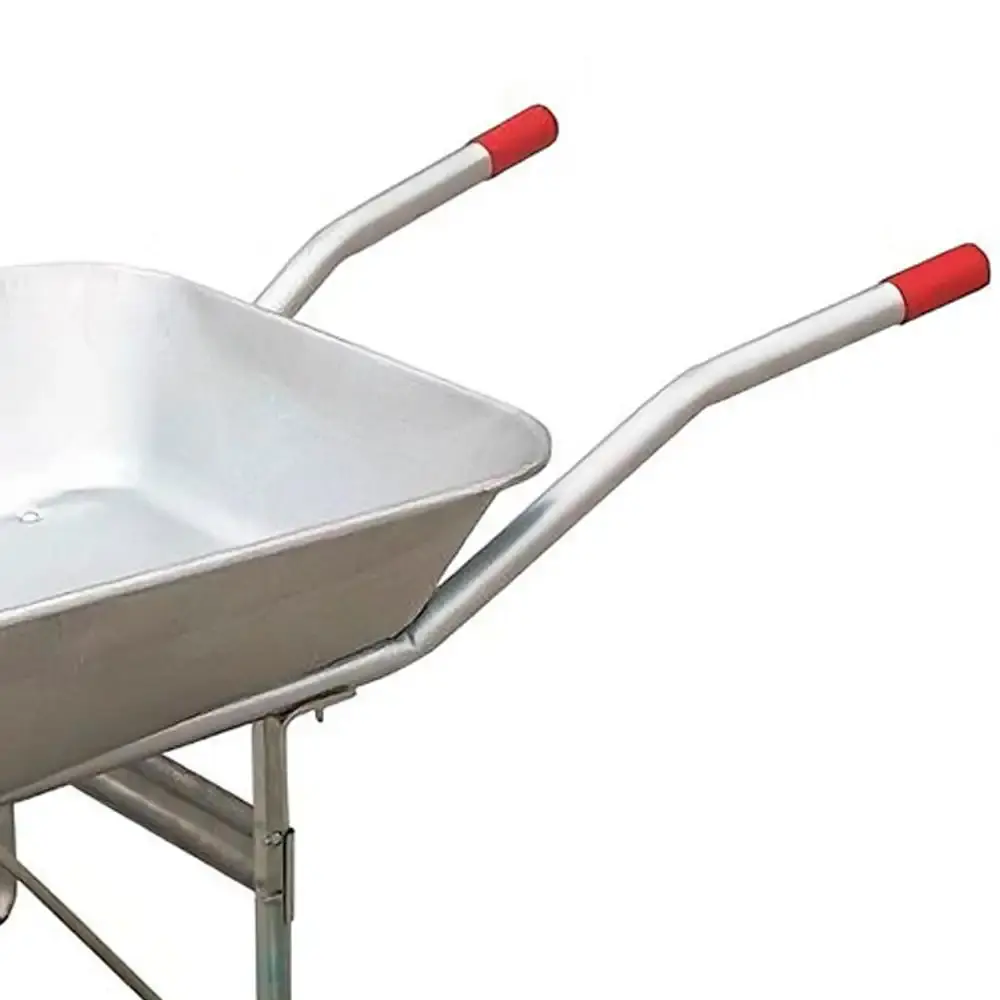 Carriola carrinho de mão metálica galvanizada 55L pneu câmara 2 uni Evald — fotografia 5