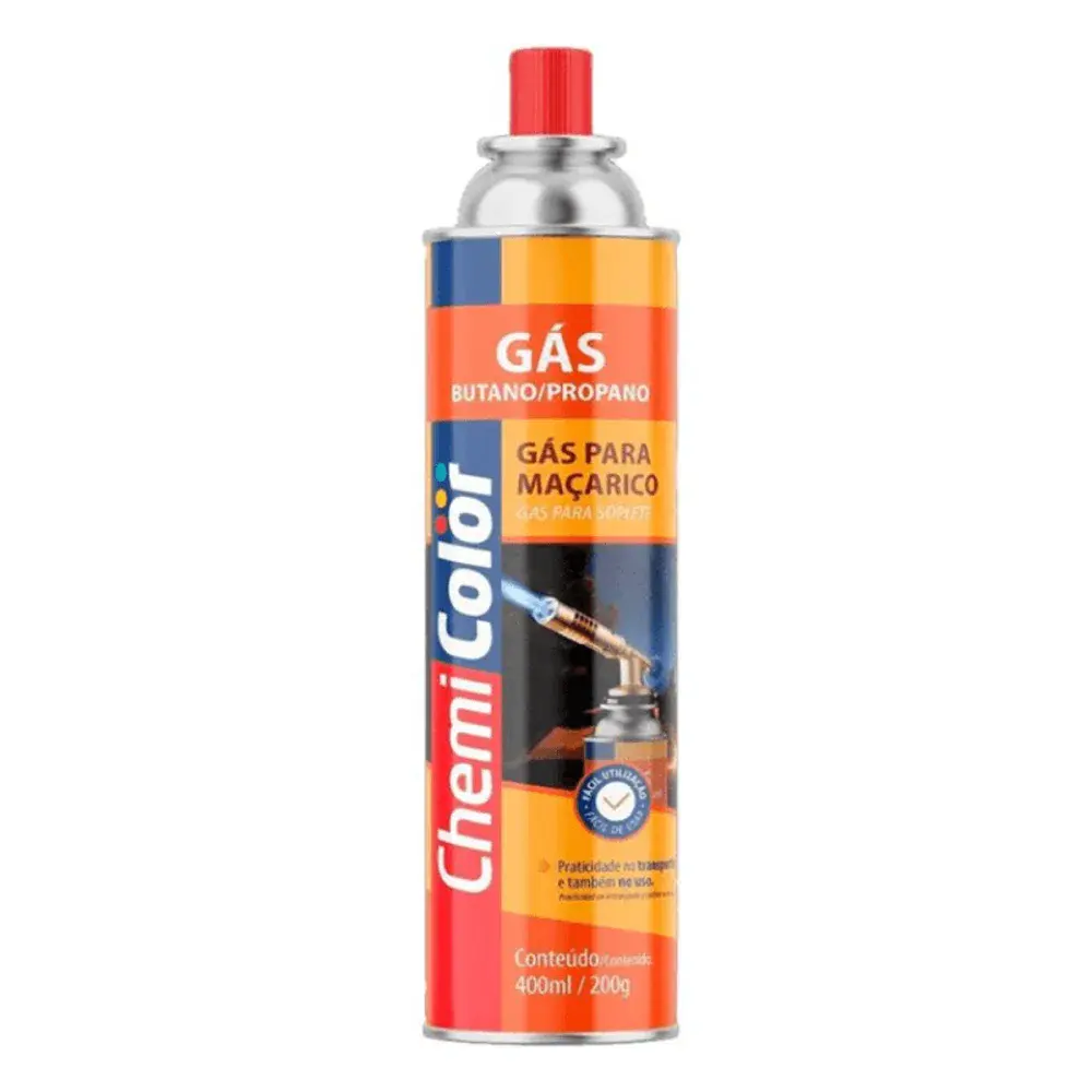 Gás para maçarico modelo com 400ML/200G da Chemicolor — fotografia de referência