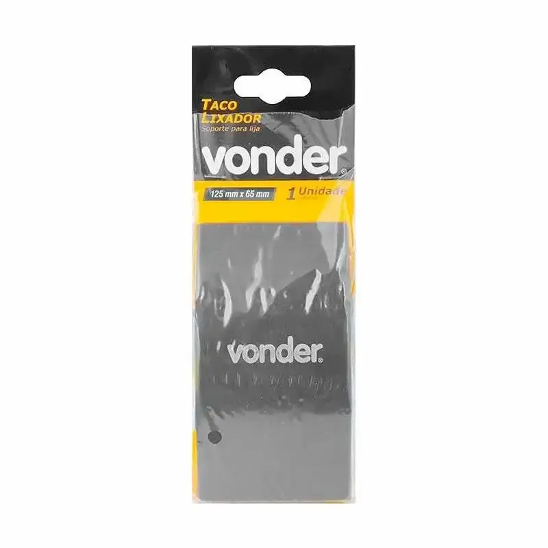 Taco Lixador de Borracha 125 x 65MM 3599125065 VONDER — fotografia 3