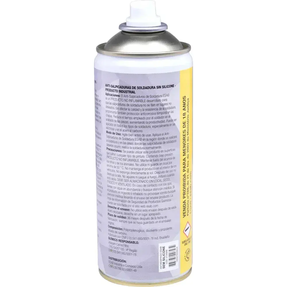Antirrespingo sem silicone 400 ml Esab — fotografia 7
