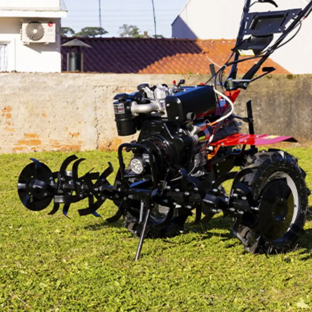 Motocultivador a diesel 13HP 456CC com partida elétrica Toyama — fotografia 10
