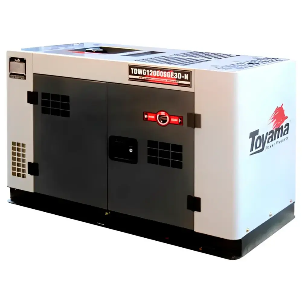 Gerador diesel 25KVA cabinado silencioso 73DB trifásico 380V Toyama — fotografia 4