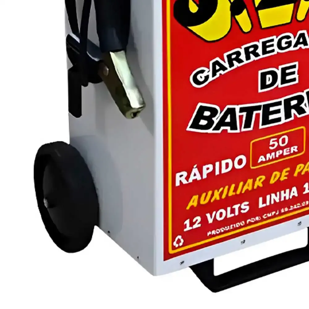 Carregador de Baterias 50A 12V c/ Auxiliar de Partida e Seletor J.T.S — fotografia 4