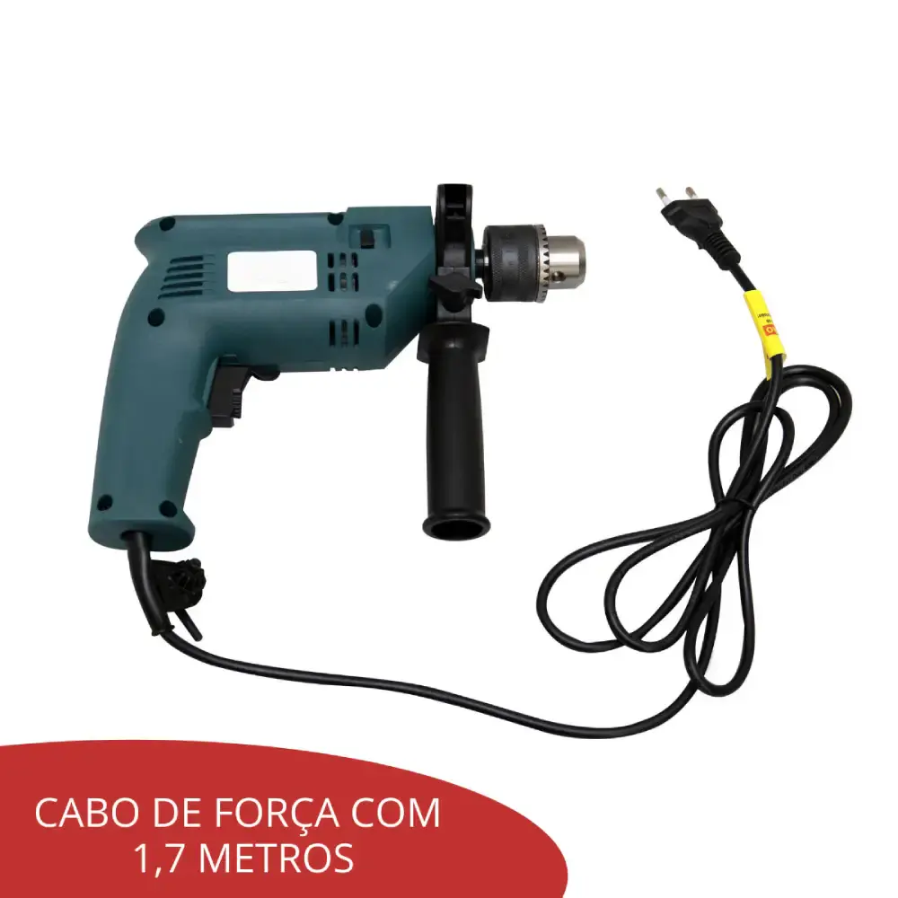 Furadeira de impacto 3/8 POL 550W Evald 110 V — fotografia 8