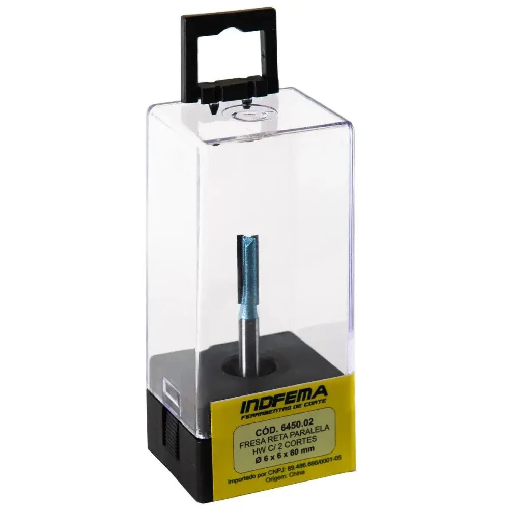 Fresa reta paralela hw 6 x 6 x 60MM Indfema 6450.02 — fotografia 4