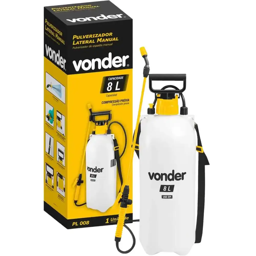 Pulverizador lateral 8 litros com compressor PL-008 Vonder — fotografia 5