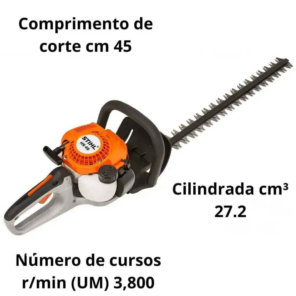 Podador a gasolina 2 tempos 27,2 CC HS 45 Stihl — fotografia 5
