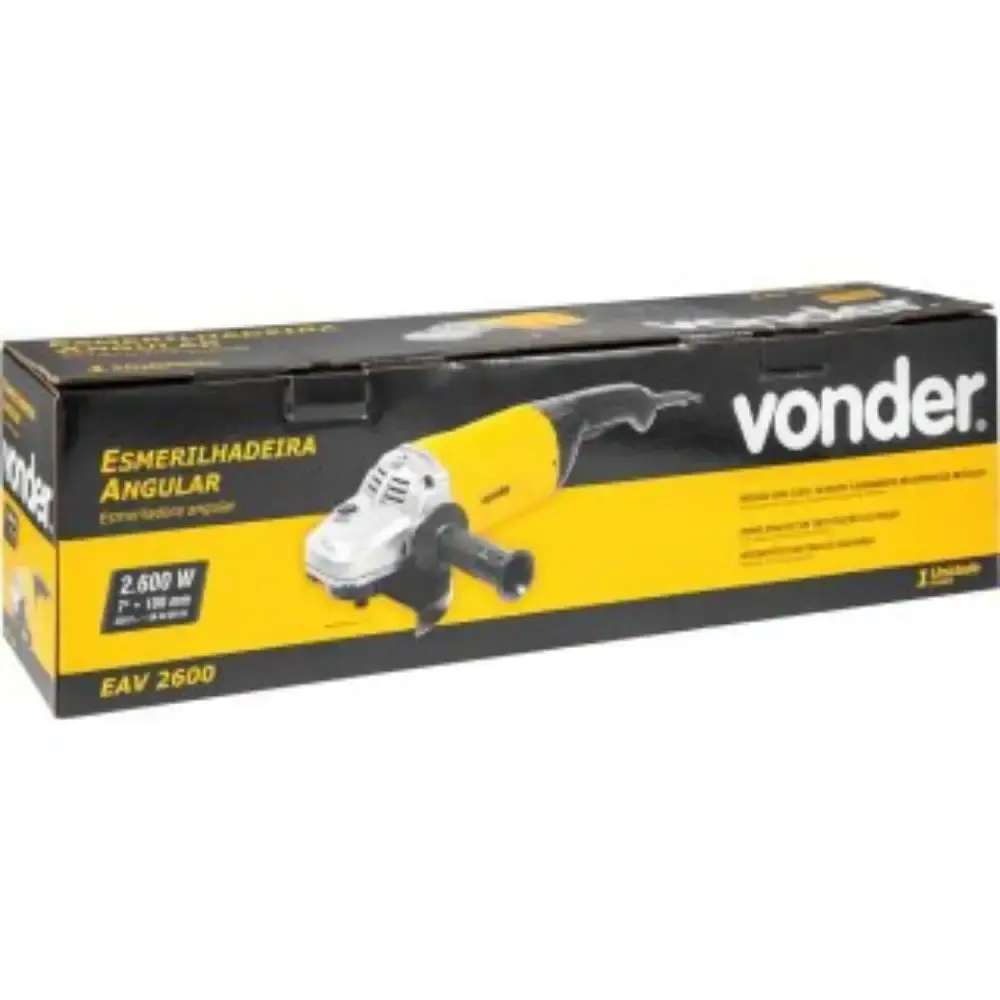 Esmerilhadeira Angular 7 polegadas 2.600W EAV 2600 VONDER 110 V — fotografia 10