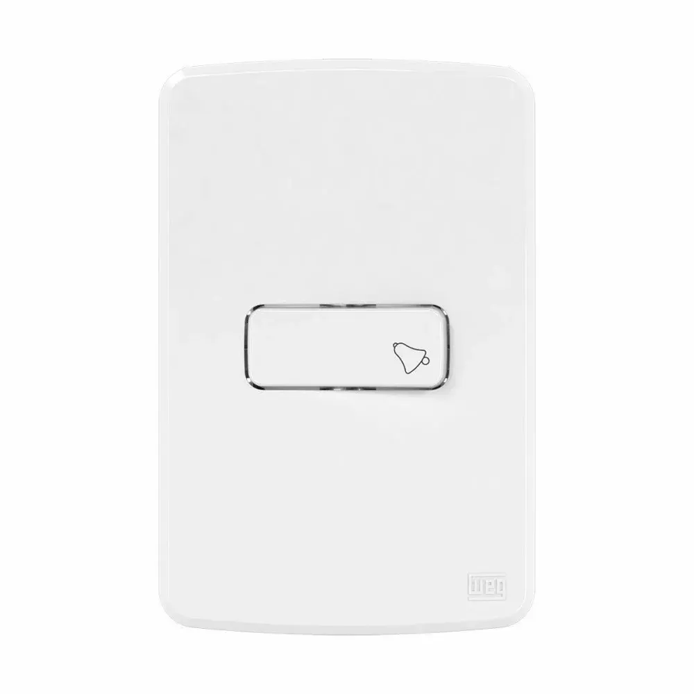 Pulsador de campainha 4X2 10A branco da WEG — fotografia de referência