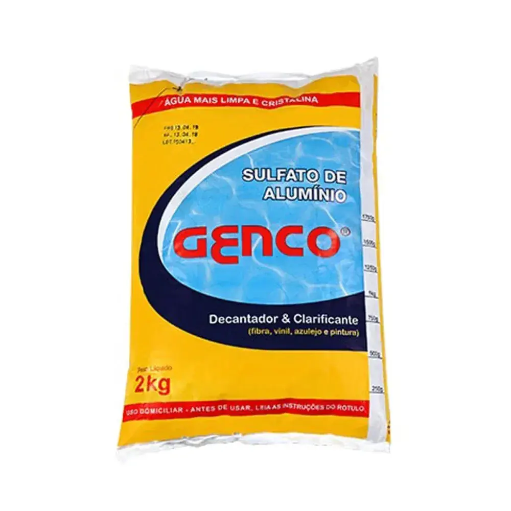 Sulfato de alumínio 2KG para limpeza de piscinas Genco — fotografia 2