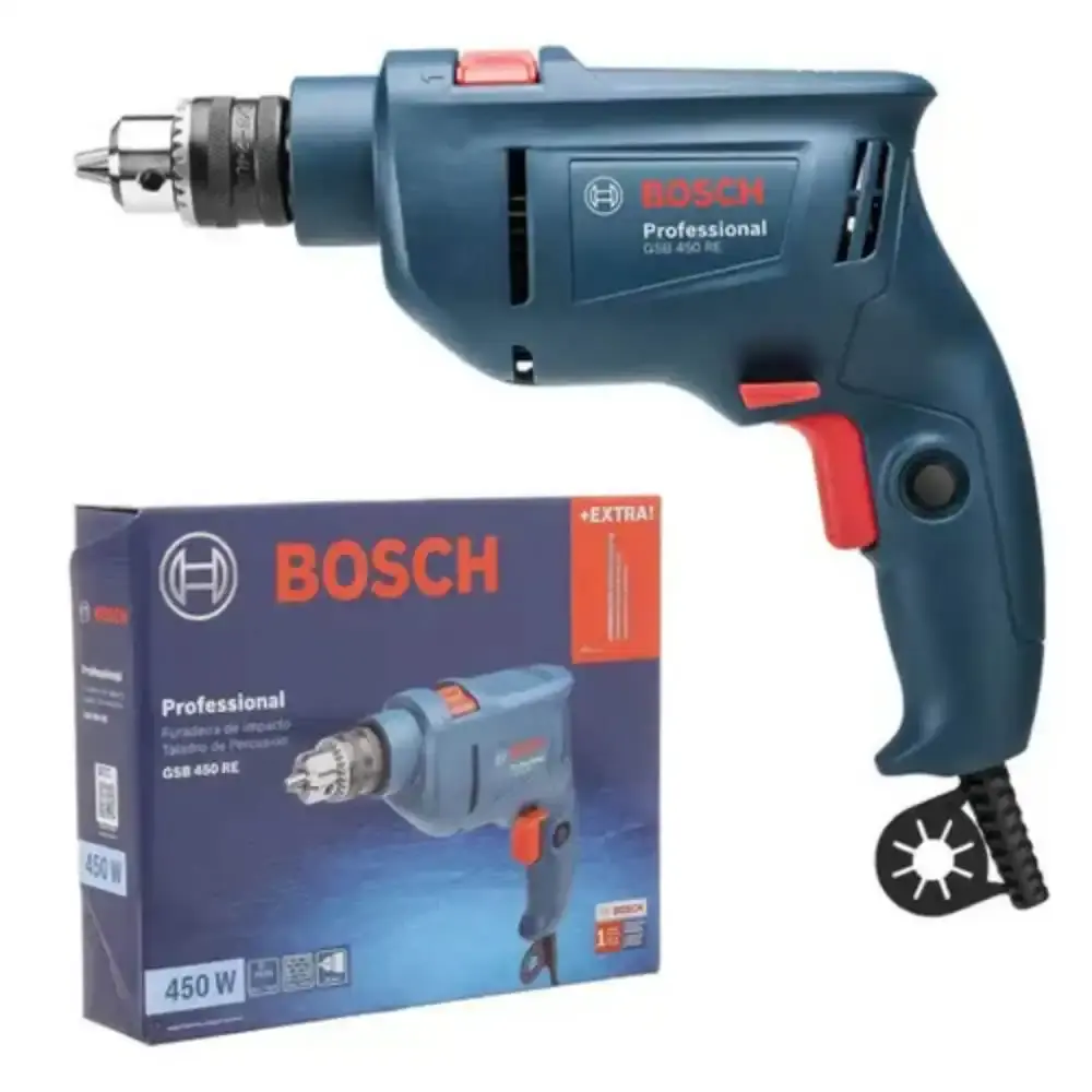Furadeira de impacto 3/8 POL 450W GSB 450 RE Bosch 220 V — fotografia 9