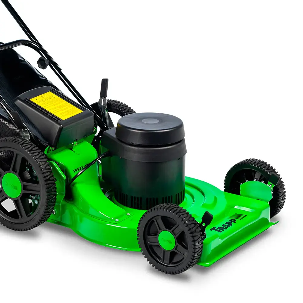 Cortador de grama elétrico 2,0 CV 2500W recolhedor roda alta RM-80E Trapp 220 V — fotografia 5