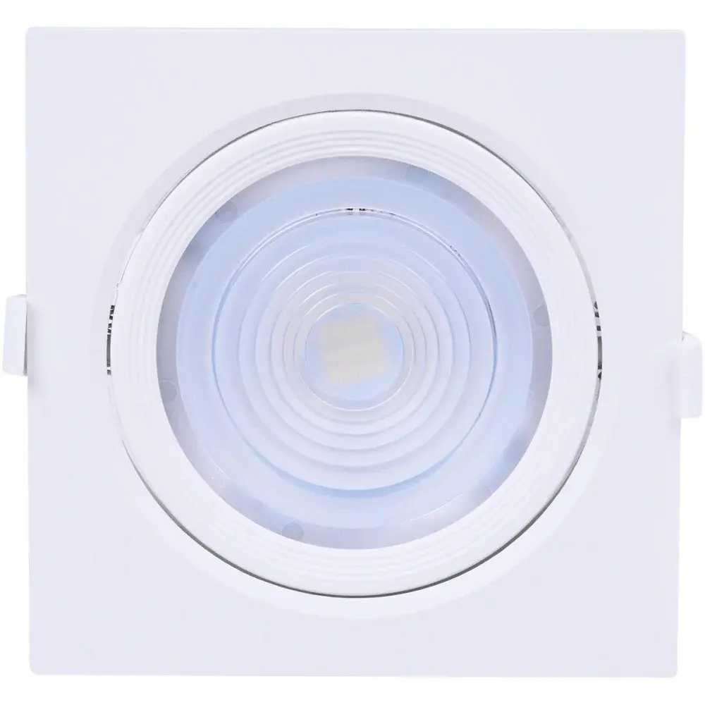 Luminária spot led PAR30 quadrada branca 10W Liege — fotografia de referência