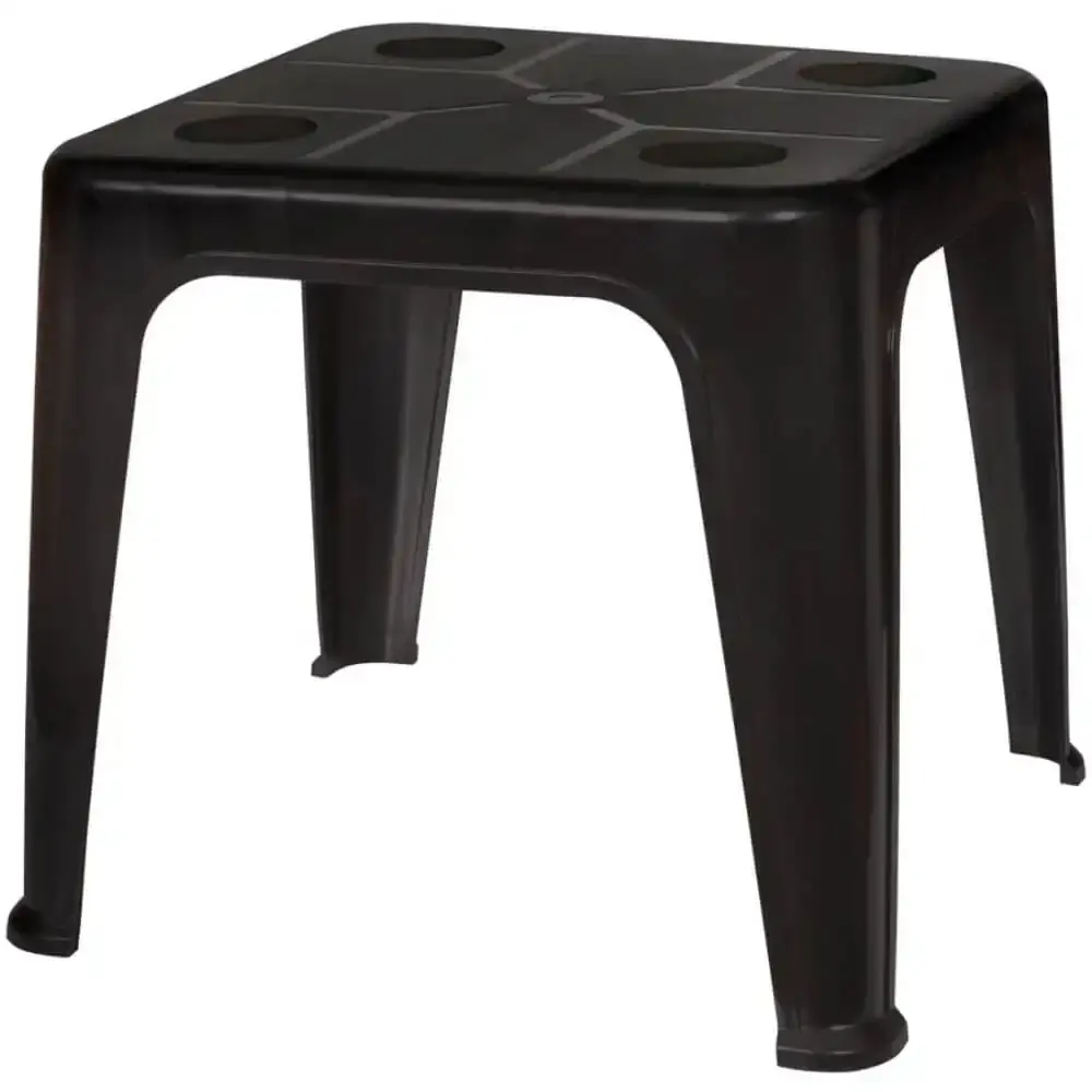 Mesa Plástica de Apoio com Porta-Copos 43 x 51 cm Várias Cores MOR Preto — fotografia 12
