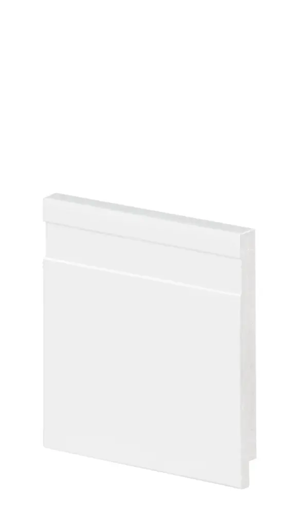 Rodapé slim frisado 2,40M 100X10MM branco Arquitech