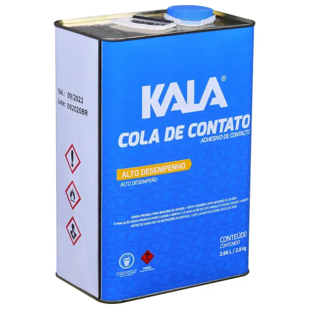 Adesivo cola de contato lata 2,8KG Kala — fotografia 4