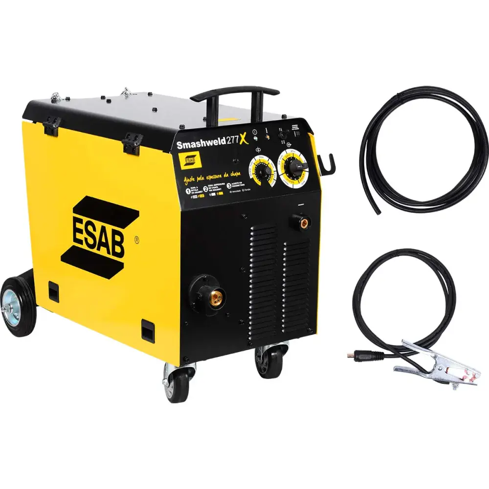 Máquina de solda origo arc 455 - 220/380/440V Esab — fotografia de referência