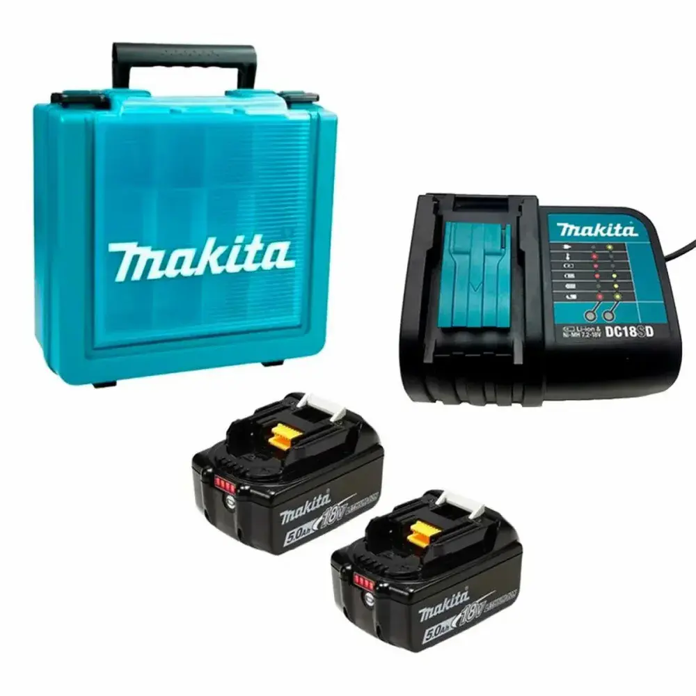 Kit energia 2BAT BL1850+CARR 18V Makita — fotografia de referência