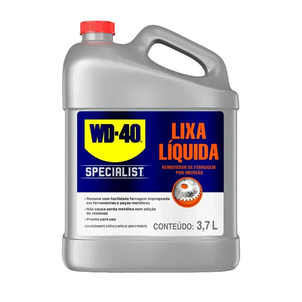 Removedor liquido de ferrugem metálica por imersão rust remover 3.7 litros Wd-40 — fotografia 3