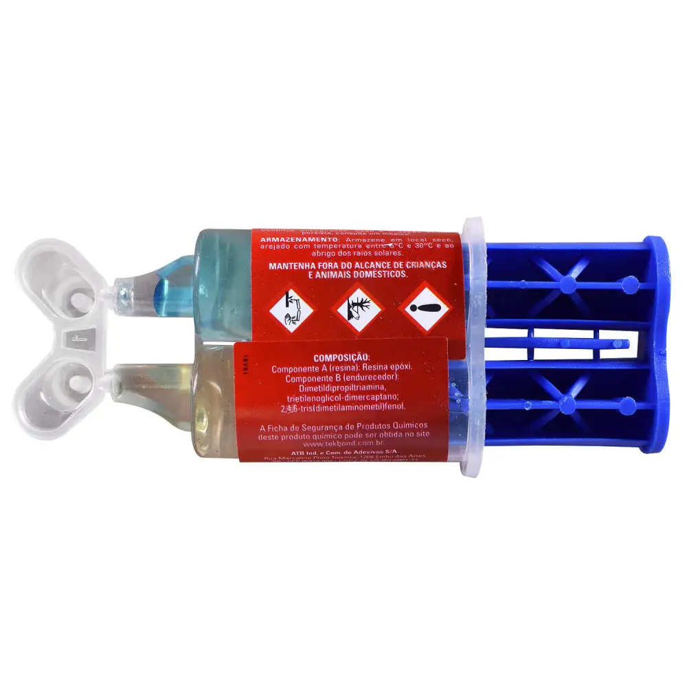 Adesivo hobby Araldite com seringa blister 6G tekbond — fotografia 3