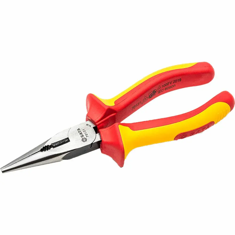 Alicate meia cana longo isolado vde 6” Sata — fotografia 4
