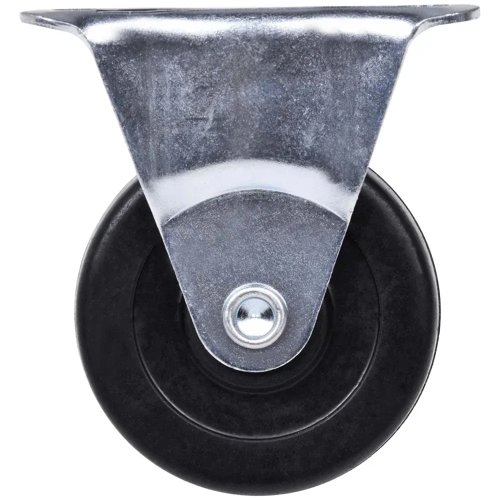 Rodízio de borracha 50MM fixo preto Worker — fotografia de referência