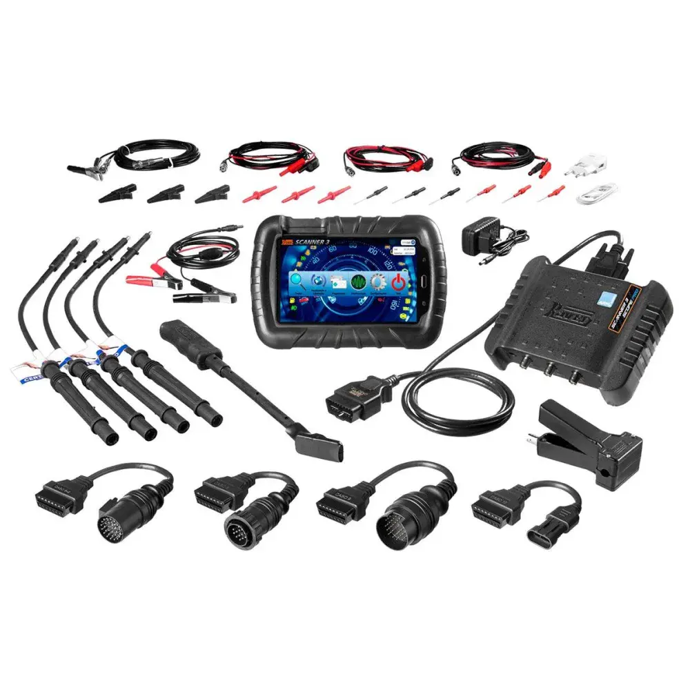 Scanner 3 scope pro diagnostico de injeção eletrônica e kit diesel leve Raven
