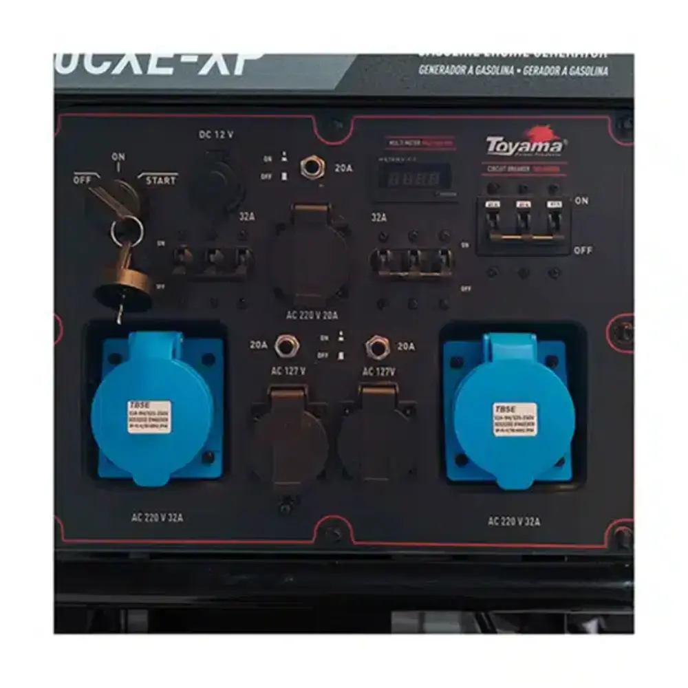Gerador de energia gasolina 17 KVA trifásico 220V TG15000CXE3D-XP Toyama 220 V — fotografia 7