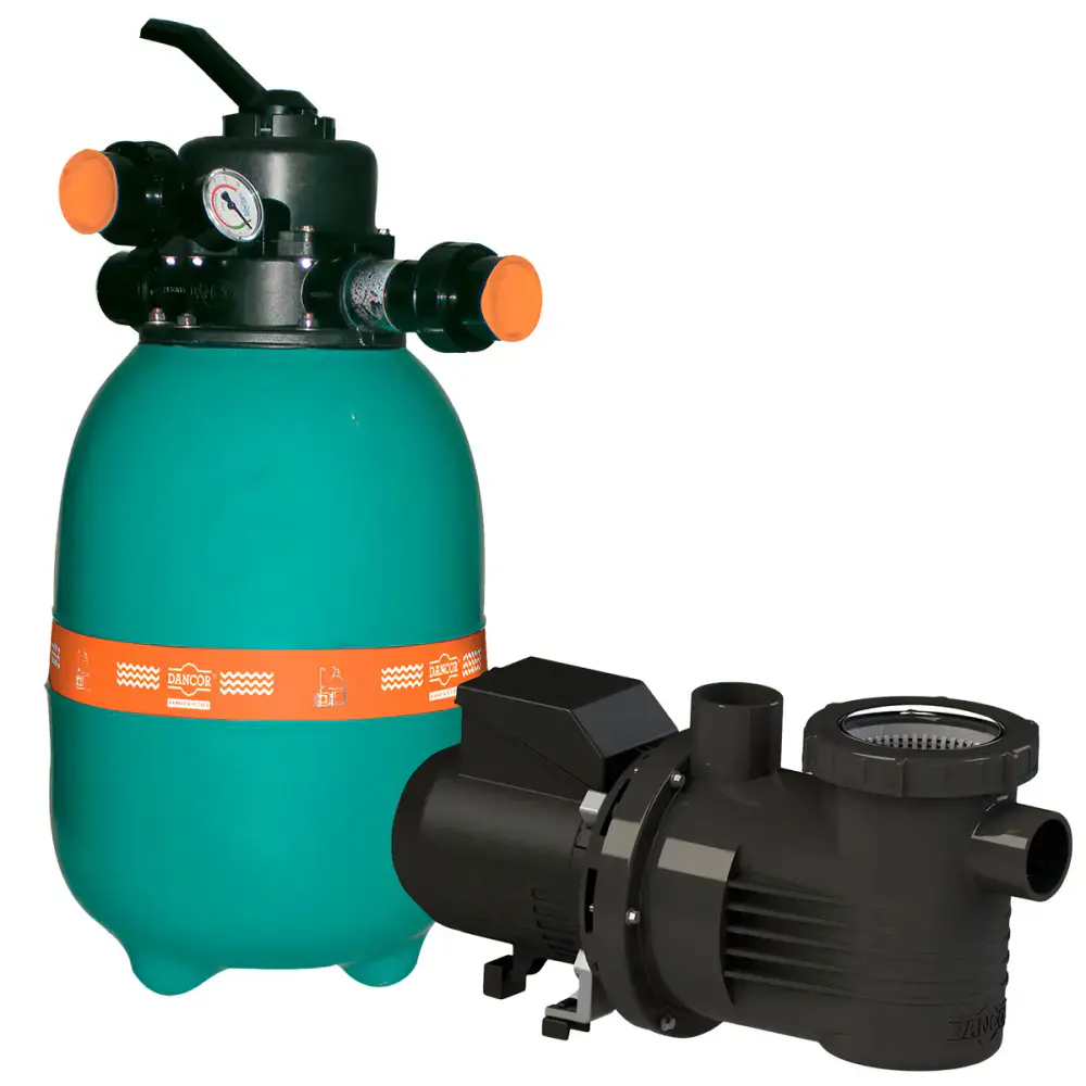 Filtro para piscina DFR-12 com bomba PF-17 1/3 CV monofásica Dancor — fotografia de referência