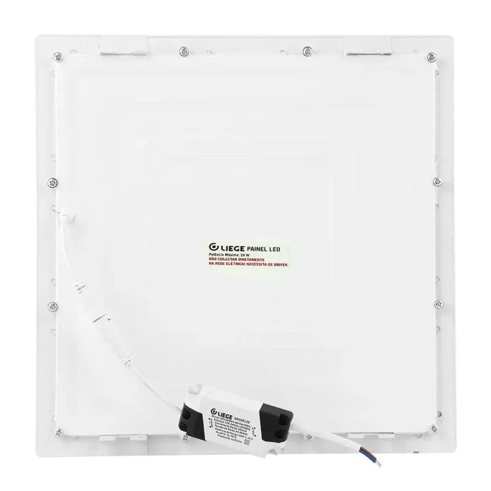 Painel de led quadrado embutir 1680LM 24W branco biv Liege — fotografia 5