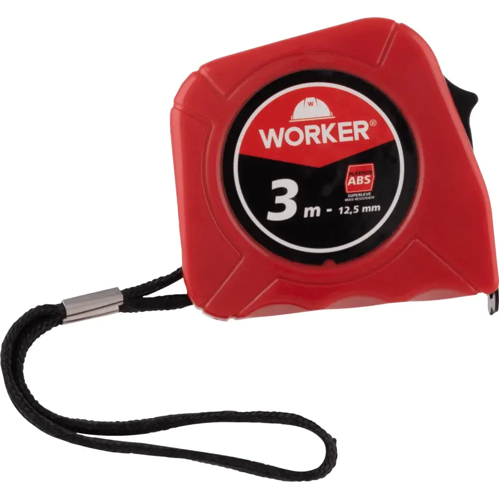 Trena abs 3M x 12,5MM vermelha Worker