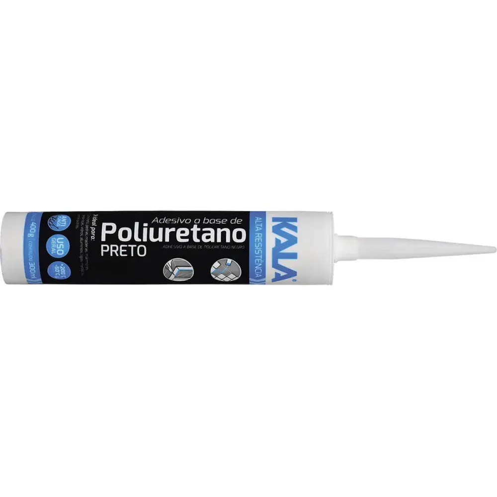 Adesivo selante de poliuretano preto 400G Kala — fotografia 3
